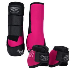 Kit Dianteiro Cloche e Caneleiras Pink MHorse 4967... - LETÍCIA COUNTRY IMPORT'S