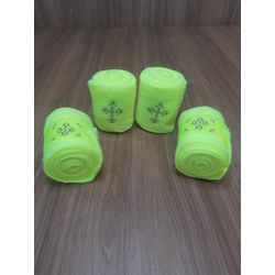 Ligas de Descanso Verde Limão Neon c/ Strass Boots... - LETÍCIA COUNTRY IMPORT'S