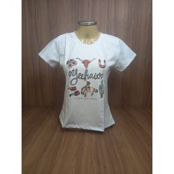 T Shirt Power Country Feminina Branca 6936 - 6936 - LETÍCIA COUNTRY IMPORT'S