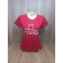 T Shirt Power Country Feminina Vermelho 6939 - 693 - LETÍCIA COUNTRY IMPORT'S