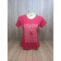T Shirt Power Country Feminina Vermelho 6932 - 693 - LETÍCIA COUNTRY IMPORT'S