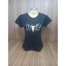 T Shirt Power Country Feminina Preto 6934 - 6934 - LETÍCIA COUNTRY IMPORT'S