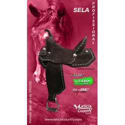 Sela Três Tambores Personalizada LC Import's 8472 ... - LETÍCIA COUNTRY IMPORT'S