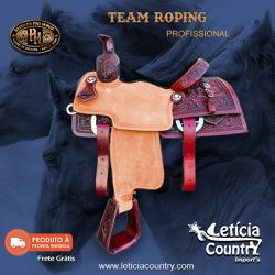 Sela de Laço Team Roping Profissional Pro Horse 52... - LETÍCIA COUNTRY IMPORT'S
