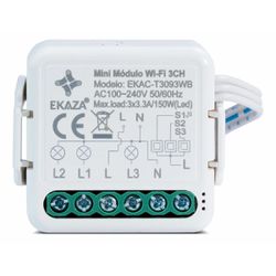 Mini Módulo 3 Canais Interruptor Inteligente Wi-Fi... - LEVEL ONE