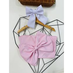 Cropped Laço - Rosa - 19 - LEVIT STORE