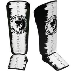 Protetor de Canela 20 m Dragão - CN20MMDRGPTBRAN - LIMAFIGHTER