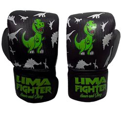 Luva de Boxe Infantil Lima Fighter Kids Dinossauro... - LIMAFIGHTER