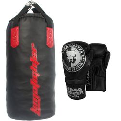 Saco de Pancada+Luva De Boxe E Muay Thai Lima Figh... - LIMAFIGHTER