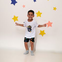 Pijama Gustavo Infantil | Kids Galaxy - 1908018 - ... - Linhas & Cores