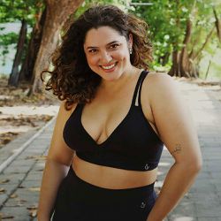 Top Emana Adriana - Coleção Fitness - Linhas & Cor... - Linhas & Cores