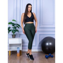 Calça Legging Suplex Corsário Verde Militar