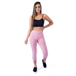 Calça Legging Suplex Corsário Rosa Bebê