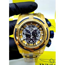 ZEUS BOLT SKELETON PREMIUM DOURADO COM AZUL - ZBOL... - GRINGA TOP MIL