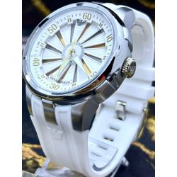 RELÓGIO AMANI PULSEIRA SILICONE BRANCA - mani1 - GRINGA TOP MIL