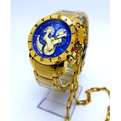 BVLGARI BANHADO DOURADO FUNDO AZUL + 2 BRINDES - B... - GRINGA TOP MIL