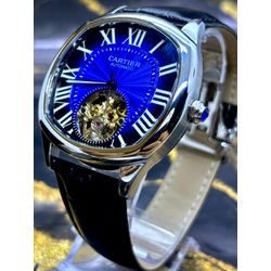 CARTIE AUTOMÁTICO LINHA PREMIUM FUNDO AZUL PULSEIR... - GRINGA TOP MIL