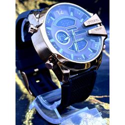 DIESEL 10 BAR CAIXARIA MARROM PULSEIRA PRETO LINHA... - GRINGA TOP MIL