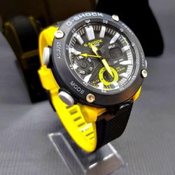 RELÓGIO G SHOCK GA 2000 PRETO COM AMARELO + GRÁTIS... - GRINGA TOP MIL