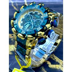 INVICTA HYPER BEAST RESERVE DOURADO DETALHES VERDE... - GRINGA TOP MIL