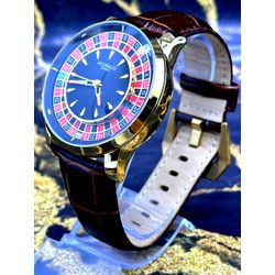 JACOB CASSINO DOURADO PULSEIRA MARROM PREMIUM - JM... - GRINGA TOP MIL