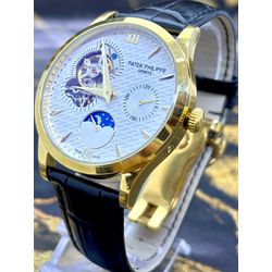 PTK PHILIPPE GENEVE CAIXARIA DOURADO FUNDO BRANCO ... - GRINGA TOP MIL