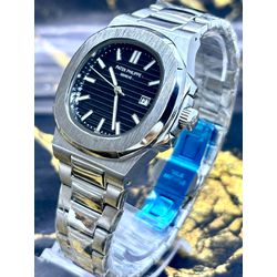 PATEK PHILIPPE GENEVE PRATA FUNDO PRETO - patek4 - GRINGA TOP MIL