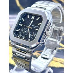 PTK PHILIPPE QUADRADO PRATA FUNDO PRETO LINHA BANH... - GRINGA TOP MIL