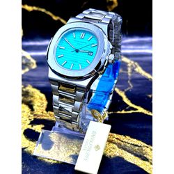 PATEK PHILIPPE GENEVE PRATA FUNDO VERDE ÁGUA - pat... - GRINGA TOP MIL
