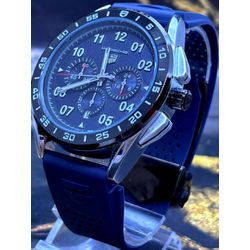 TAG HEUER PORSCHE TODO AZUL LINHA BANHADA FUNCIONA... - GRINGA TOP MIL