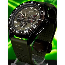 TAG HEUER PORSCHE VERDE ESCURO MILITAR LINHA BANHA... - GRINGA TOP MIL