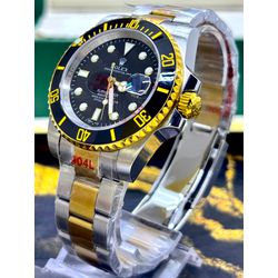 RLX PRATA FUNDO PRETO MISTO AUTOMÁTICO PREMIUM - r... - GRINGA TOP MIL