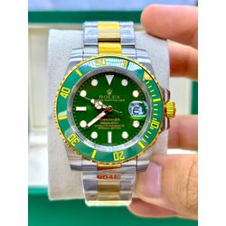 RLX PRATA FUNDO VERDE MISTO AUTOMÁTICO PREMIUM - r... - GRINGA TOP MIL