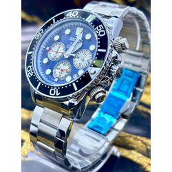 RELÓGIO SEIK AZUL FUNCIONAL - seik1 - GRINGA TOP MIL
