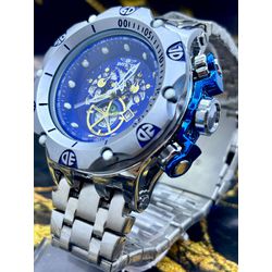 VENOM HYBRID SKELETON PRATA COM AZUL LINHA BANHADO... - GRINGA TOP MIL