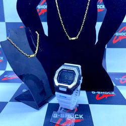 G SHOCK DIGITAL PROTECTION TODO BRANCO + 2 BRINDES... - GRINGA TOP MIL