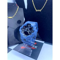 G SHOCK JEANS AZUL CLARO PROVA D'ÁGUA + 2 BRINDES ... - GRINGA TOP MIL