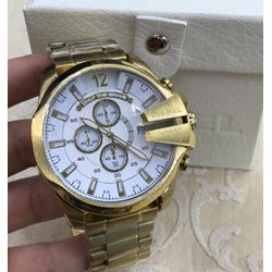 DIESEL 10 BAR DOURADO FUNDO BRANCO LINHA PREMIUM -... - GRINGA TOP MIL