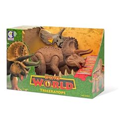 Dinossauro Dino World Triceratops - Locomotiva Brinquedos