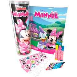 DISNEY – MINI TUBO HISTÓRIAS PARA COLORIR – MINNIE... - Locomotiva Brinquedos