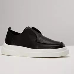 Santiago 30600 Couro Floater Preto Sola Gelo Ultra... - LOGALY ATACADO