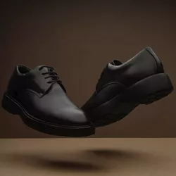 Florida 26003 Couro Comfort Diamante Preto Sola Pr... - LOGALY ATACADO