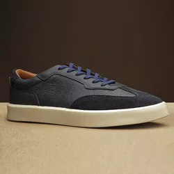 San Diego 37701 Couro Grease Marinho Camurça Marin... - LOGALY ATACADO