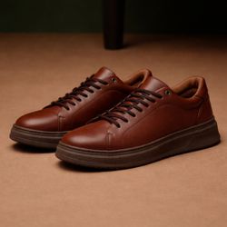 Tera 37800 Couro Floater Mouro Sola Chocolate - 37... - LOGALY ATACADO