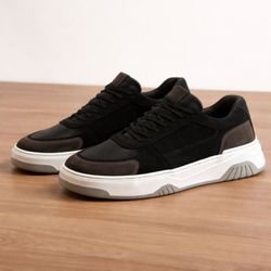 Malibu 30701 Couro Floater Preto Nobuck Camurça Gr... - LOGALY ATACADO