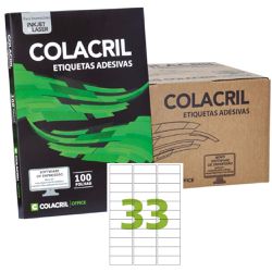  Etiqueta Inkje Laser A4 Branca 25,4 X 63,5mm 1000... - Lojas Angelo