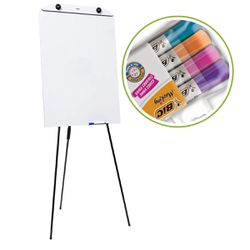 Flip Chart Quadro Branco 60x90cm Tripé Retrátil co... - Lojas Angelo