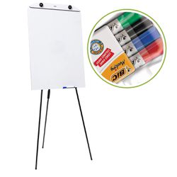 Flip Chart Quadro Branco 60x90cm Tripé Retrátil co... - Lojas Angelo