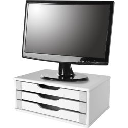 Gaveteiro de Mesa Suporte para Monitor 3 Gavetas M... - Lojas Angelo