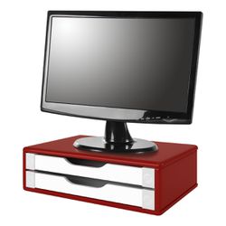 Suporte para Monitor Gaveteiro de Mesa 2 Gavetas M... - Lojas Angelo